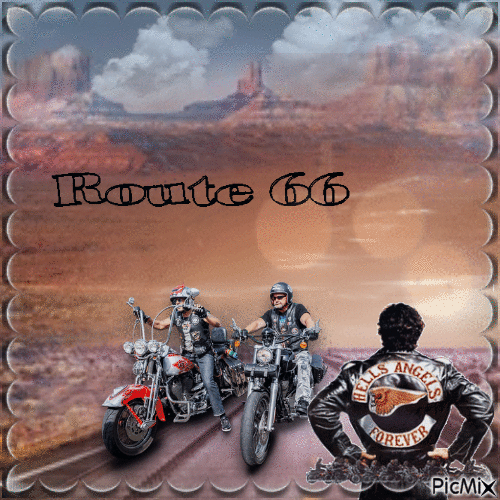 route 66 - Free animated GIF