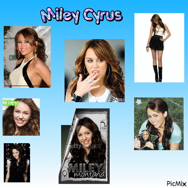 Miley Cyrus - Bezmaksas animēts GIF