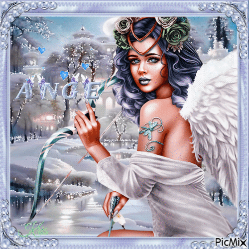 Ange de l'amourte - Бесплатный анимированный гифка