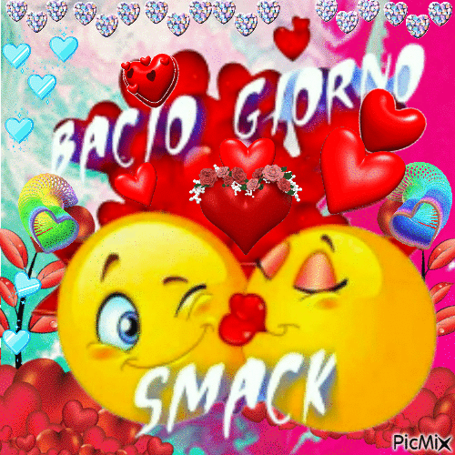 Bacio giorno Smack - Darmowy animowany GIF