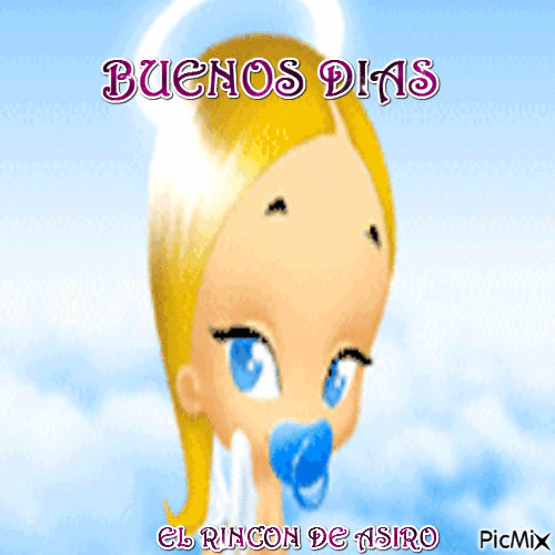 BUENOS DIAS - GIF animé gratuit