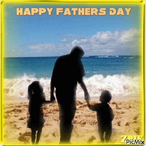 Fathers Day Beach - GIF เคลื่อนไหวฟรี