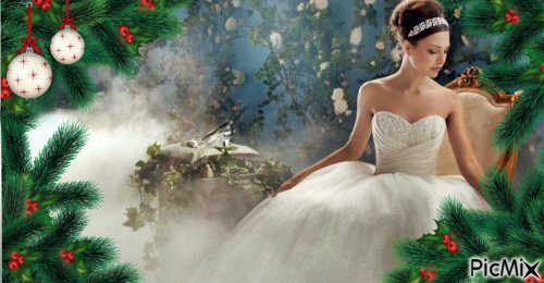 the christmas bride - kostenlos png