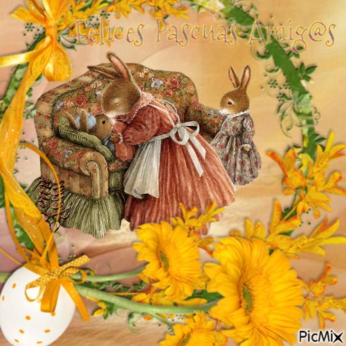 Felices Pascuas Amig@s - безплатен png