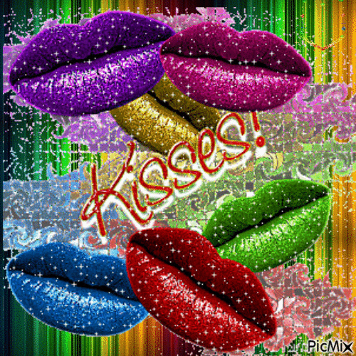Kisses - GIF animado grátis
