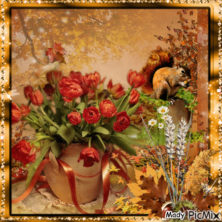 Bouquet d'automne - Besplatni animirani GIF