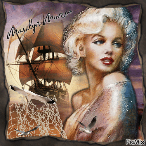 Marilyn Monroe / fin de l'été....concours - Gratis animerad GIF
