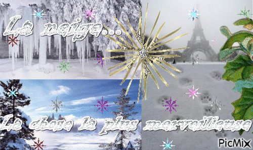 La neige - Darmowy animowany GIF