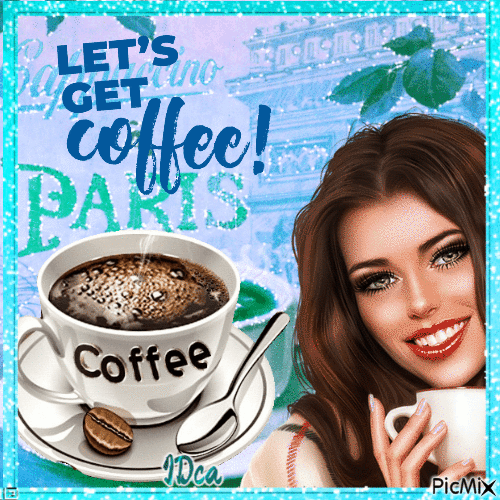 Let's get coffee - GIF animé gratuit