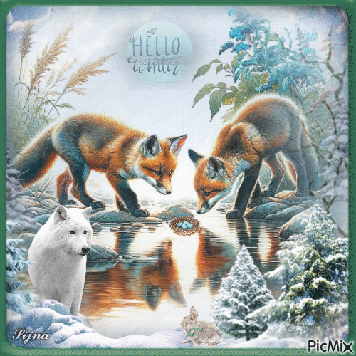 Hello Winter - Darmowy animowany GIF
