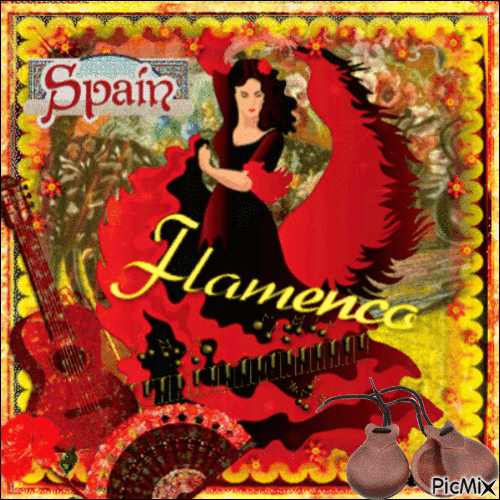 Flamenco dancer - 免费动画 GIF