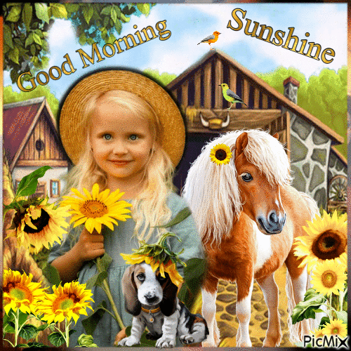 Good Morning Sunshine - Ilmainen animoitu GIF