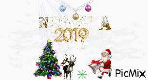 عيد السنة الجديدة - Bezmaksas animēts GIF