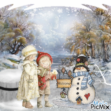 Noël et hiver - Free animated GIF