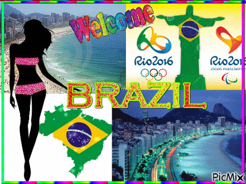 BRASIL Olimpic Games 2016 - GIF animate gratis
