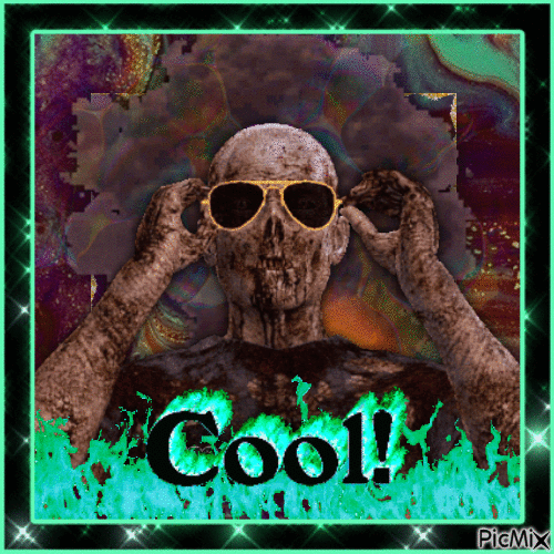 cool zombie <3 - Бесплатный анимированный гифка