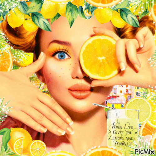 Lemon Girl - Bezmaksas animēts GIF