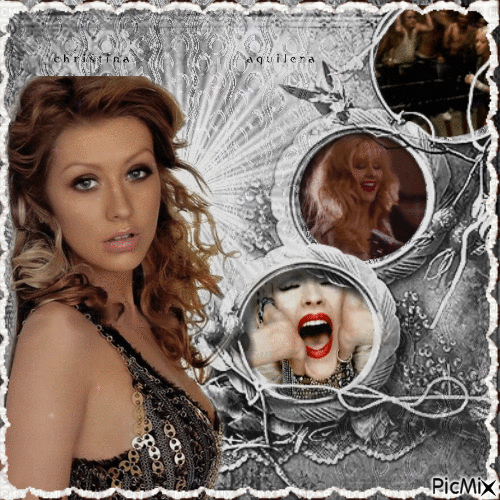 Christina Aguilera - Бесплатный анимированный гифка