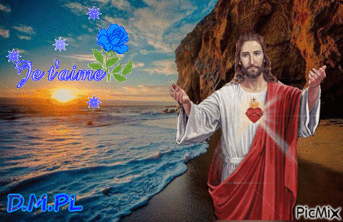 JE T'AIME JESUS - GIF animado grátis