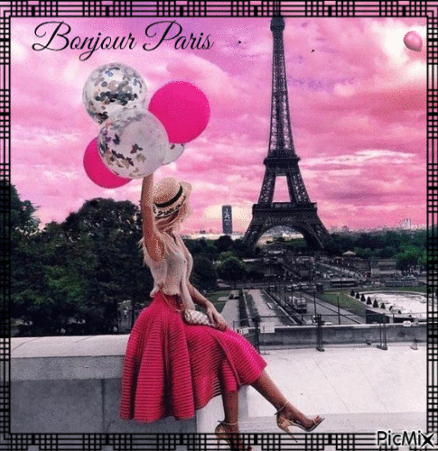 Bonjour Paris - GIF เคลื่อนไหวฟรี