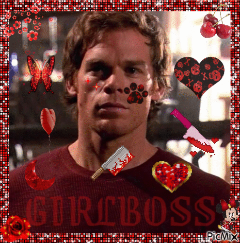 dexter morgan - red - Free animated GIF