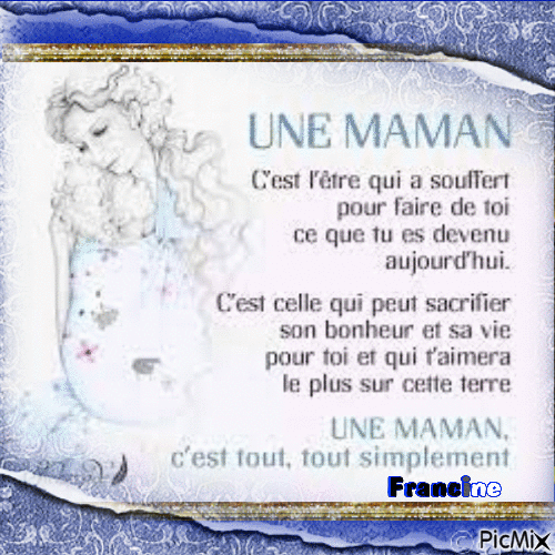 Une Maman 💖💖💖 - Бесплатный анимированный гифка