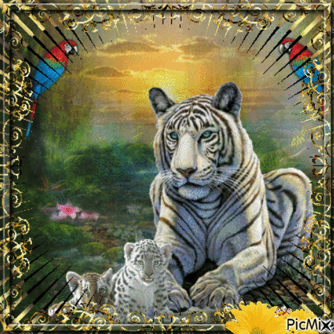 tigers - GIF animado grátis