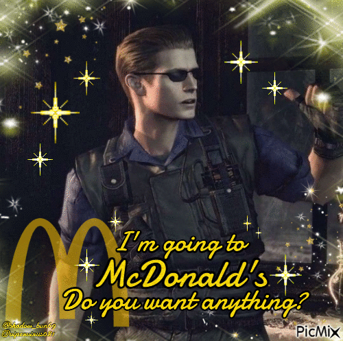Wesker's going to McDonalds - Bezmaksas animēts GIF