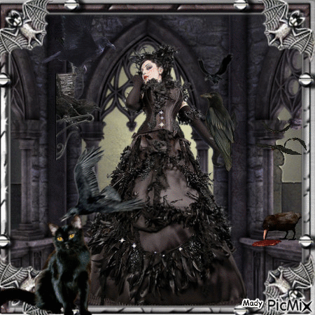 Gothic witch - 免费动画 GIF