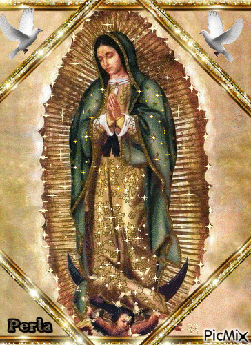 La Virgen de Guadalupe - GIF animado grátis