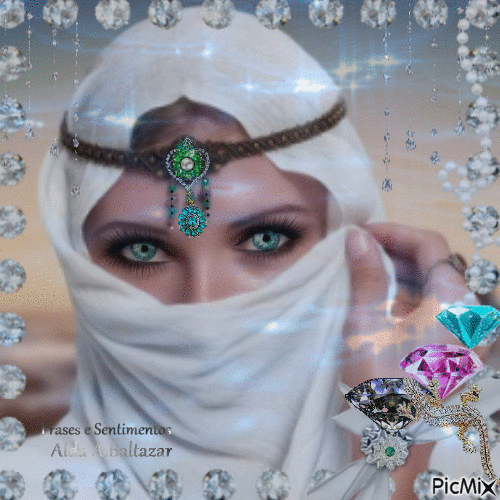Mulher Árabe - Darmowy animowany GIF