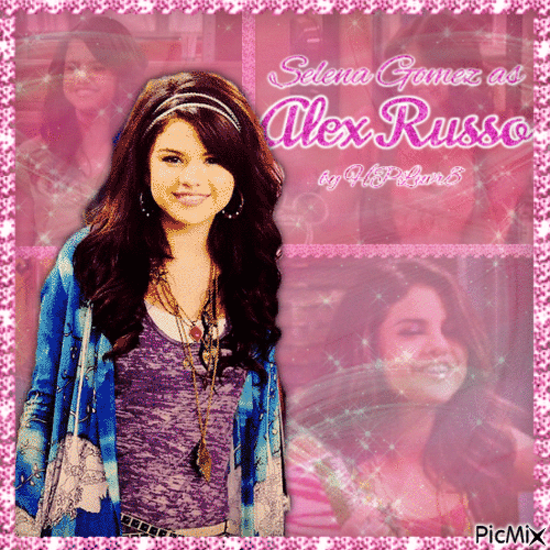 Alex Russo (pink themed version) - GIF animate gratis