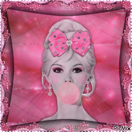 Mostly in glittery pink - 免费动画 GIF