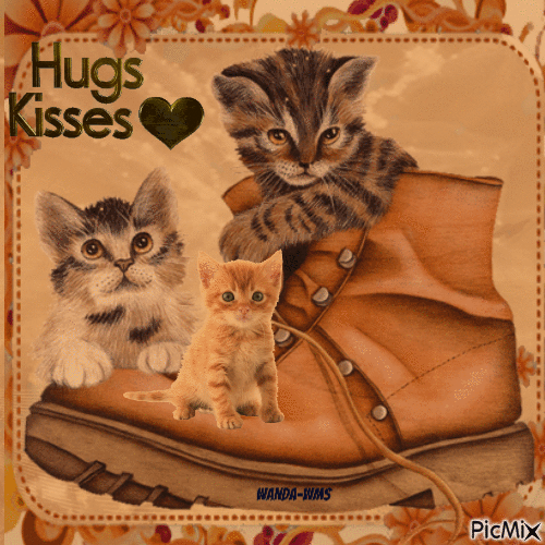 Hugs and kisses - Bezmaksas animēts GIF