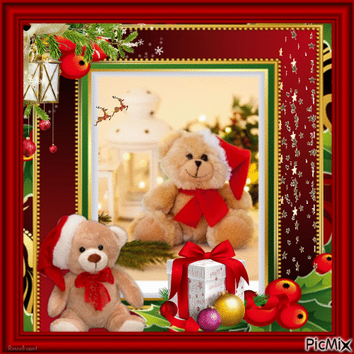 Christmas Teddy - Bezmaksas animēts GIF