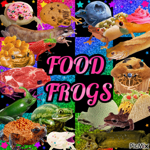 food frogs - GIF เคลื่อนไหวฟรี