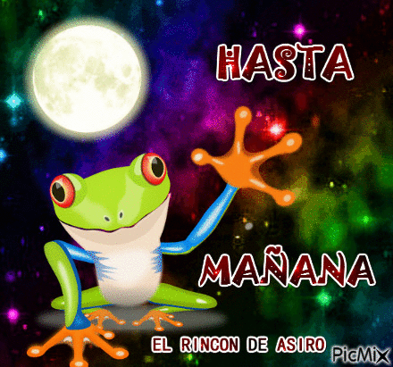 HASTA MAÑANA - Free animated GIF