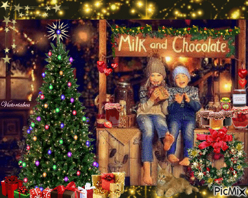 Christmas chocolate - Nemokamas animacinis gif