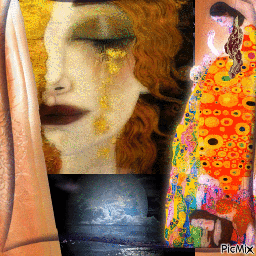 Gustav Klimt - GIF animado grátis