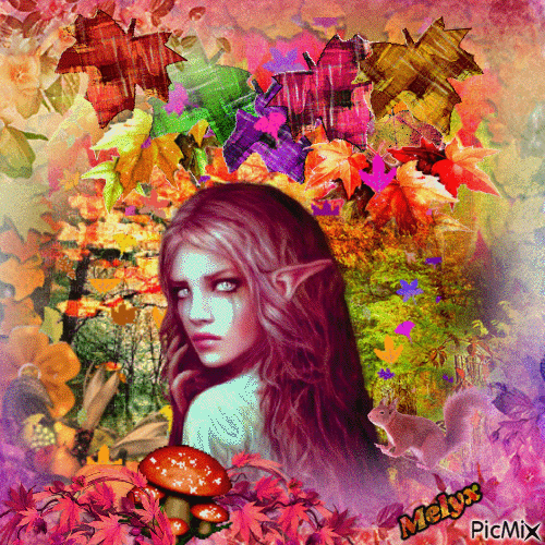 Autumn multicolor - GIF animé gratuit