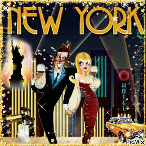 NEW YORK NEW YORK - GIF animé gratuit