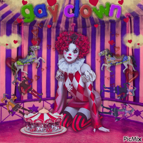 Happy clown - 免费动画 GIF