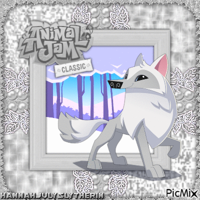 {Animal Jam Classic White Wolf} - Zdarma animovaný GIF