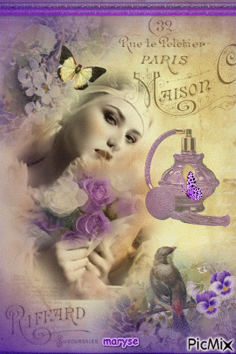 vintage parfum - Gratis animerad GIF