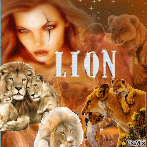 La Maitresse des Lions - GIF animé gratuit