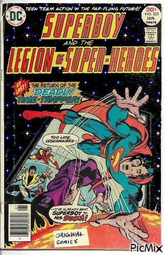 superboy & the legion - Бесплатный анимированный гифка