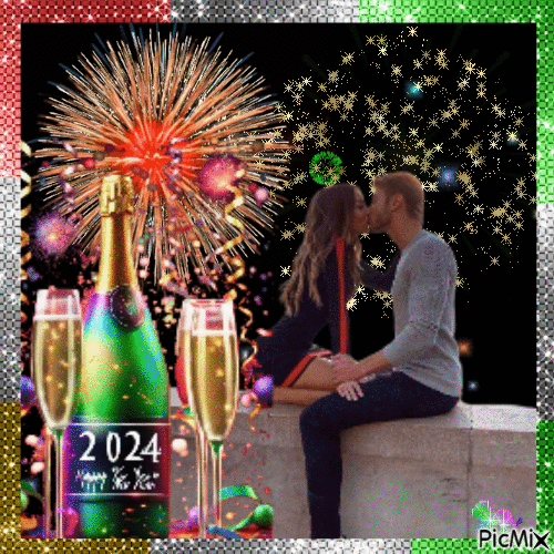 New Year 2024 - Free animated GIF