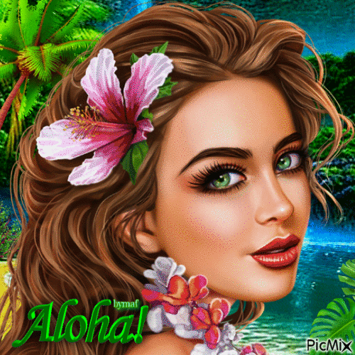 Aloha - GIF animasi gratis