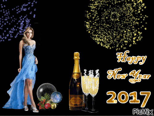 Nowy Rok, Happy New Year - GIF animé gratuit
