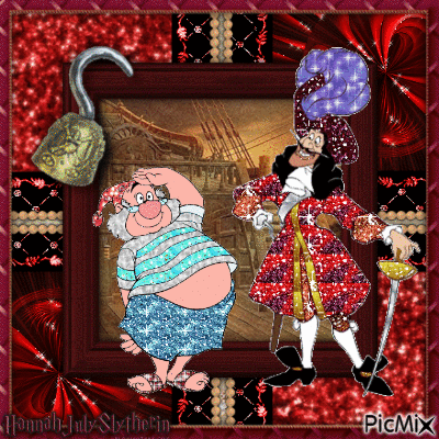 {###}Captain Hook with Mr Smee{###} - 免费动画 GIF